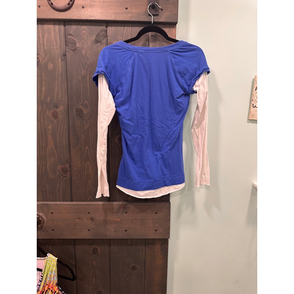 Nike Florida Gators Womens M Blue White Layered Long Sleeve T-Shirt Cotton - Picture 5 of 8